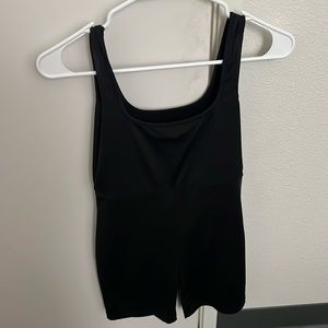 Black romper body suit